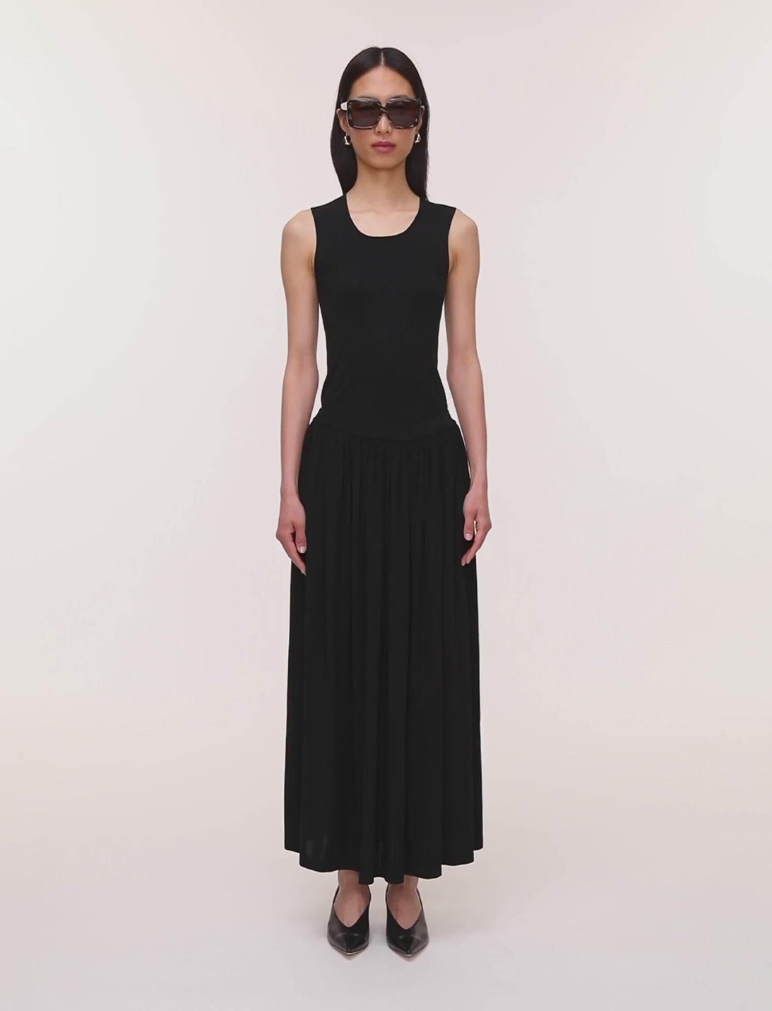 black-vidal-crepe-jersey-skirt-JOSEPH