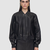 Black Quinn Soft Nappa Leather Jacket - Joseph