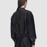 Black Quinn Soft Nappa Leather Jacket - Joseph