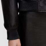 Black Quinn Soft Nappa Leather Jacket - Joseph