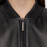 Black Quinn Soft Nappa Leather Jacket - Joseph