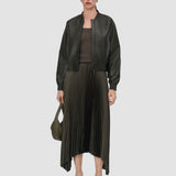 Veste Quinn en cuir nappa souple 