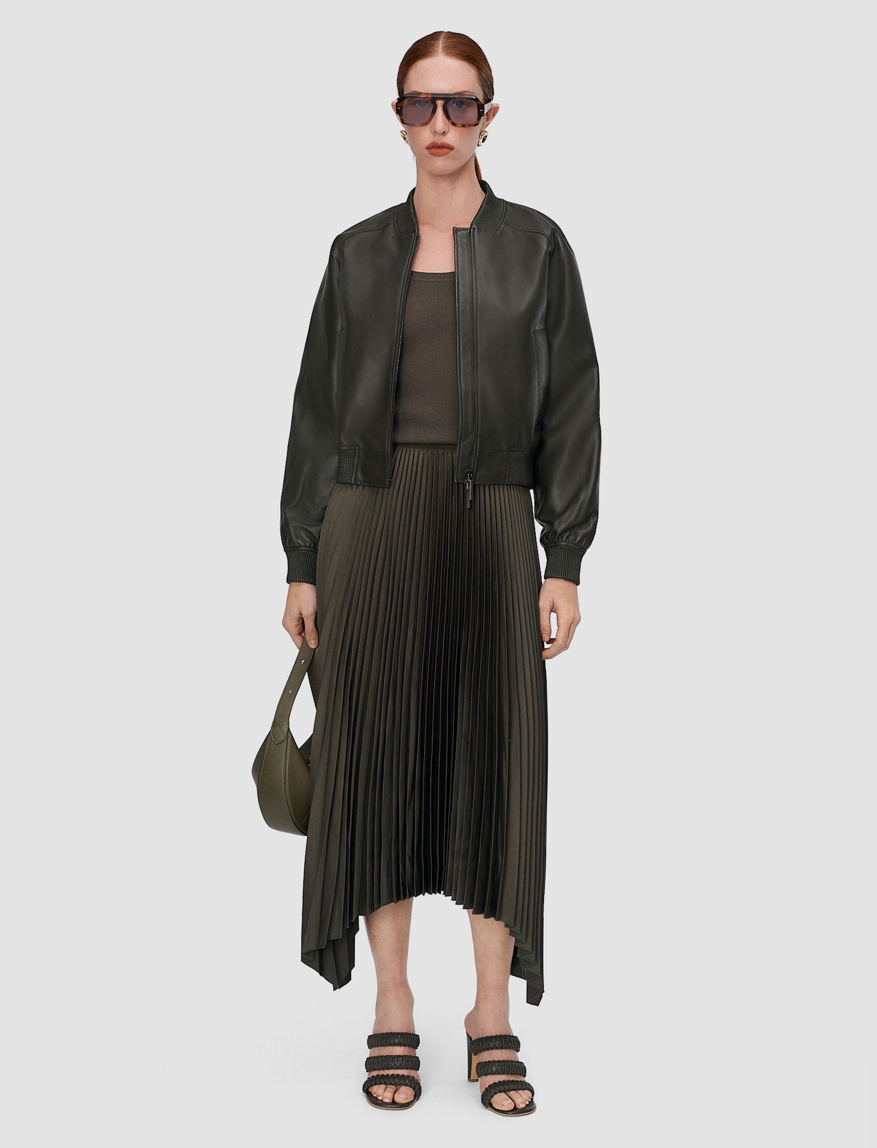 vert-veste-quinn-en-cuir-nappa-souple-JOSEPH