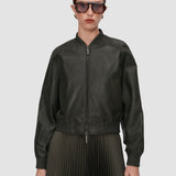 Veste Quinn en cuir nappa souple 