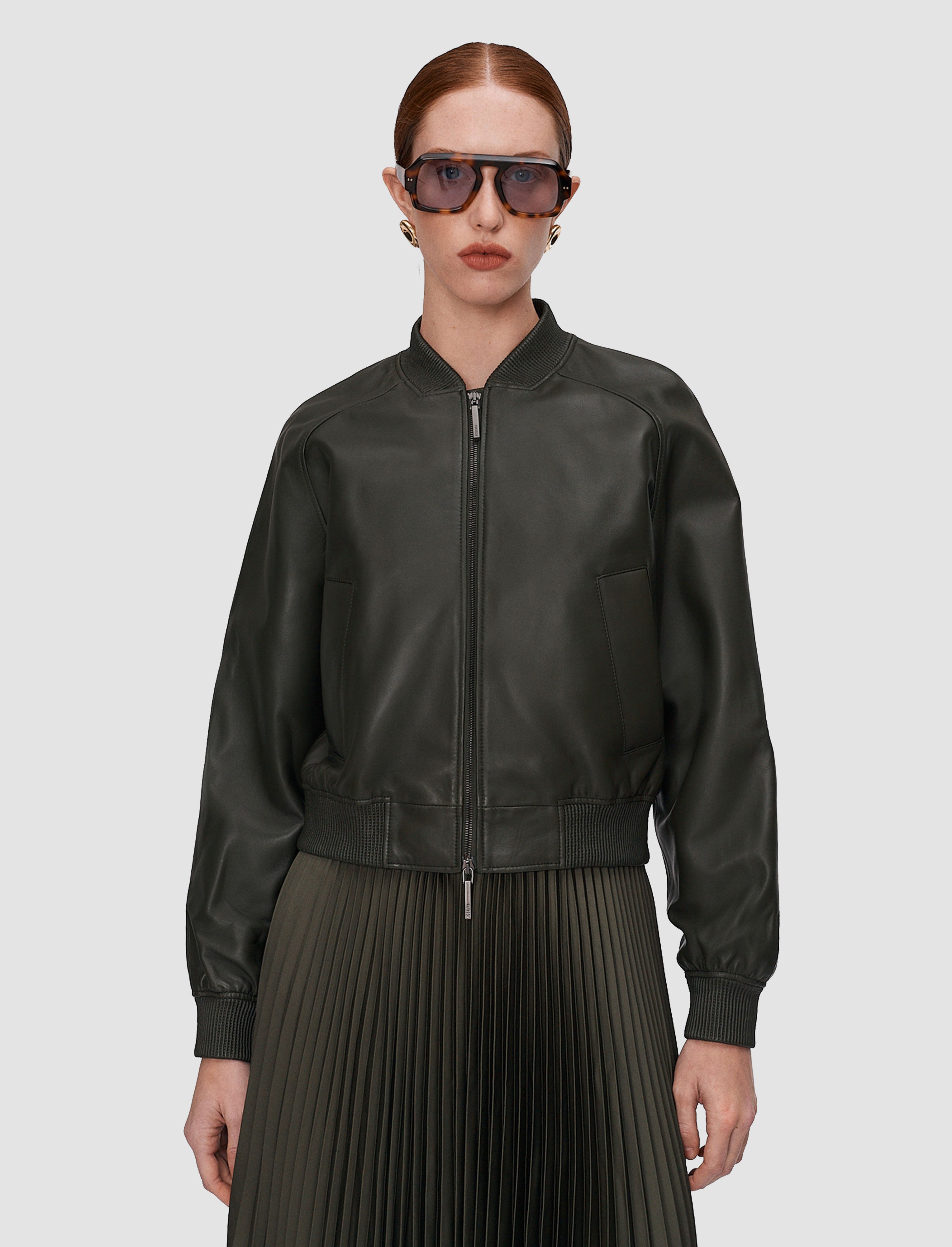 vert-veste-quinn-en-cuir-nappa-souple-JOSEPH