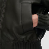 Veste Quinn en cuir nappa souple 