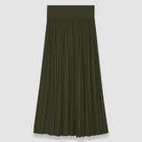 Rabat Pleated Satin Skirt