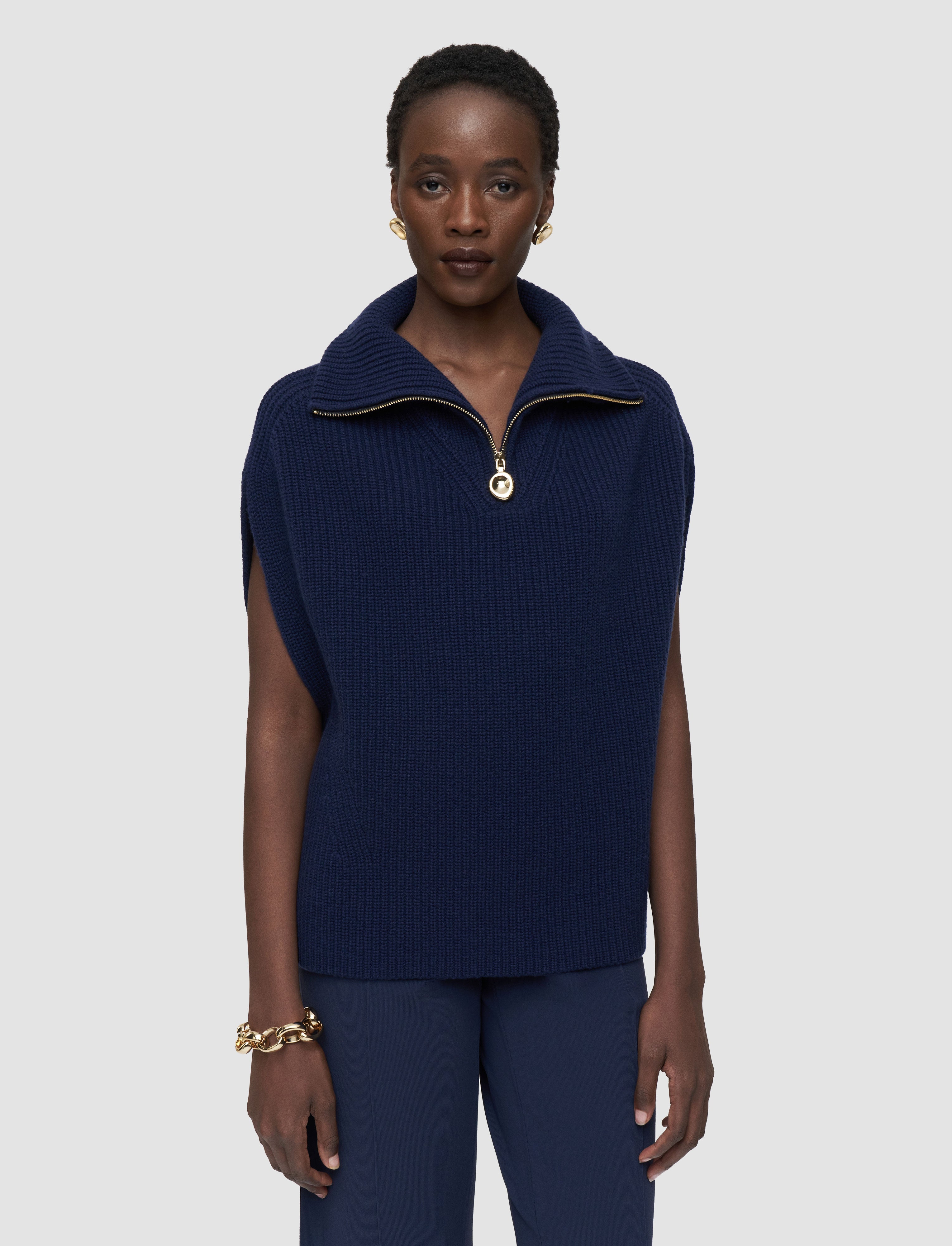 blue-raffet-fisherman-rib-knit-vest-JOSEPH