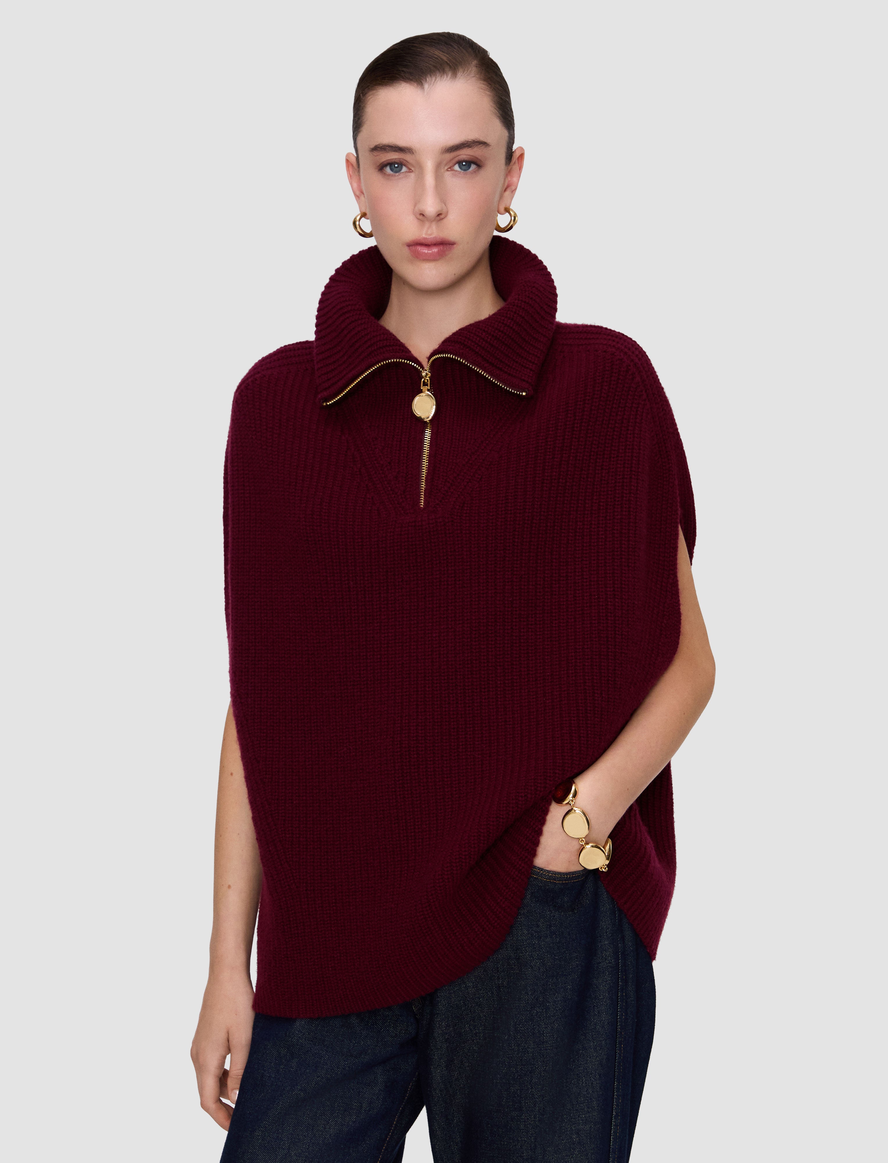purple-raffet-fisherman-rib-knit-vest-JOSEPH