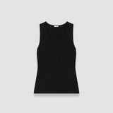 Black Rana Silk Stretch Tank Top - Joseph