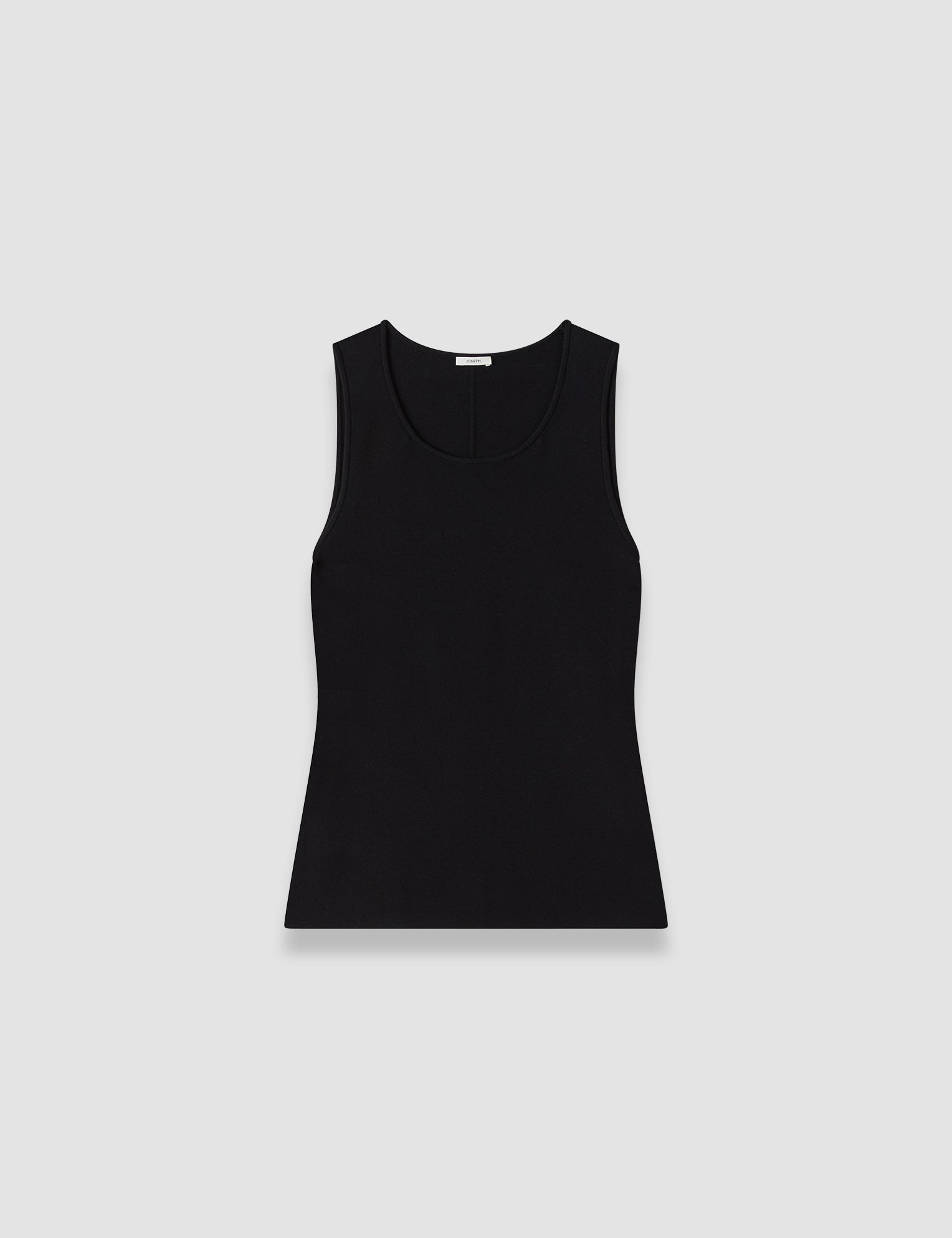 Black Rana Silk Stretch Tank Top - Joseph