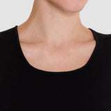 Black Rana Silk Stretch Tank Top - Joseph