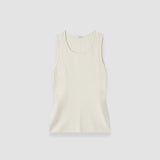 Ivory Rana Silk Stretch Tank Top - Joseph