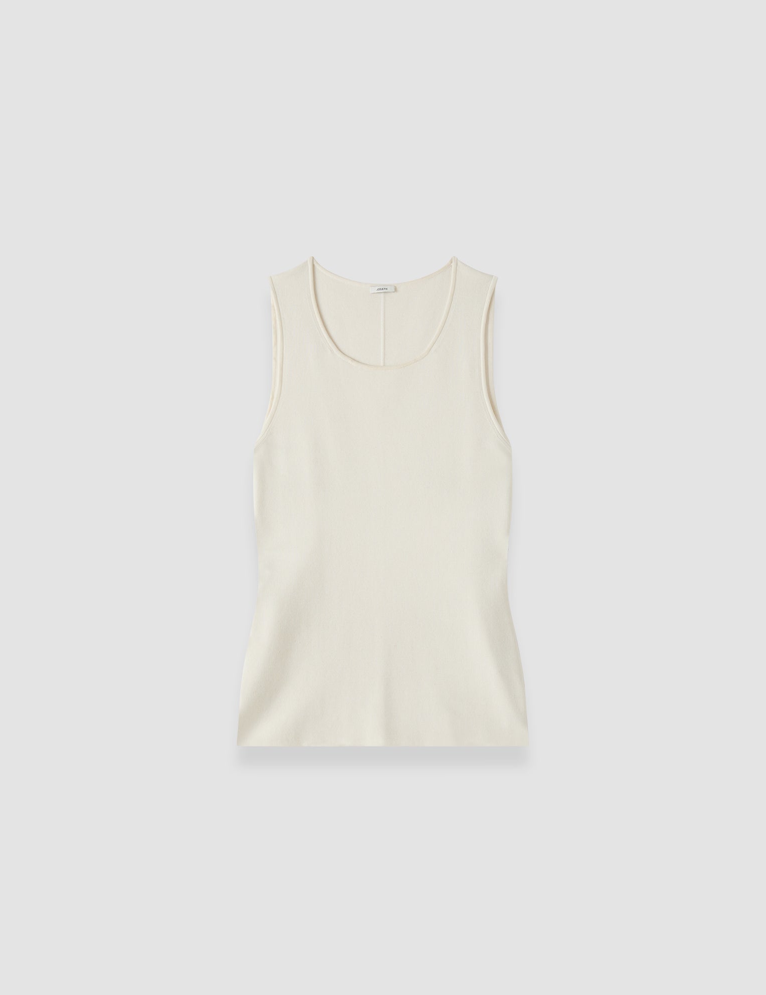 Ivory Rana Silk Stretch Tank Top - Joseph