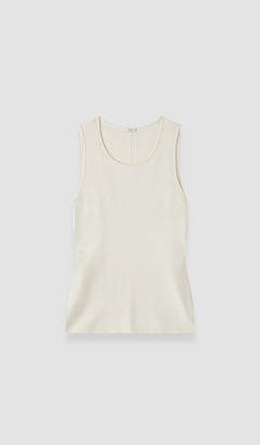 Ivory Rana Silk Stretch Tank Top - Joseph