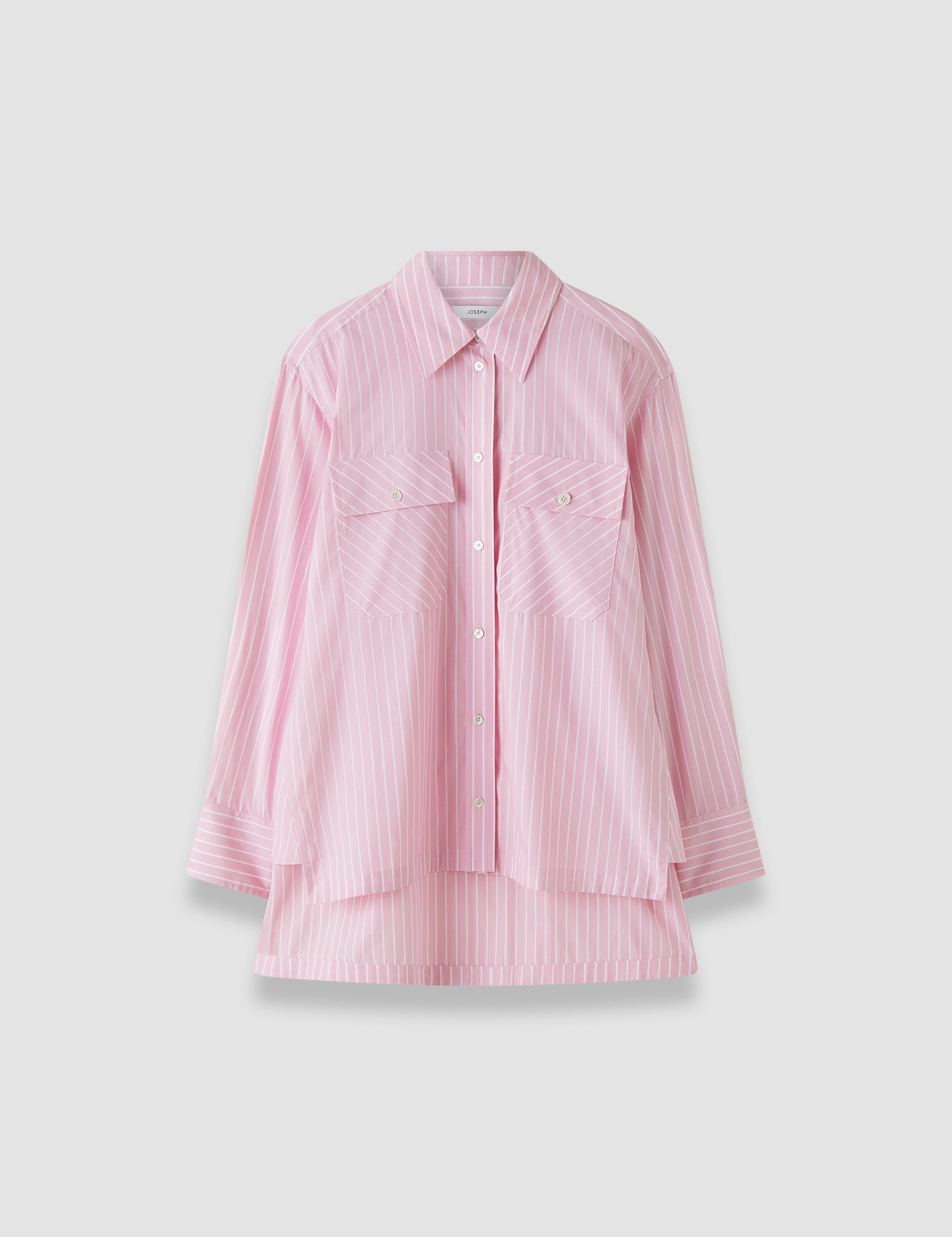 Pink Ranya Cotton Stripe Shirt - Joseph