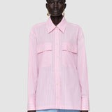 Pink Ranya Cotton Stripe Shirt - Joseph