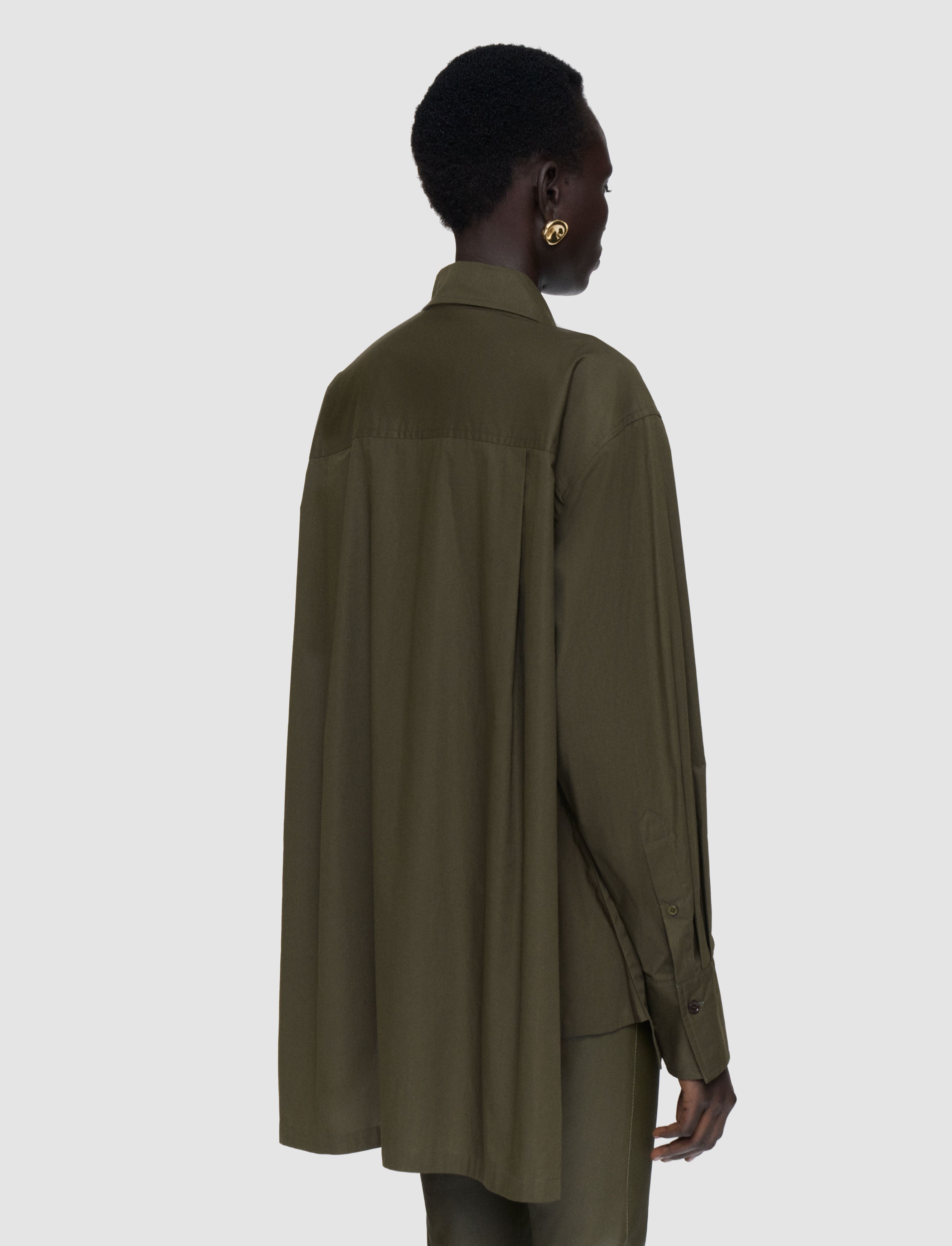 vert-chemise-ranya-en-popeline-de-coton-JOSEPH