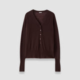 Purple Reem Cashair Henley Top - Joseph