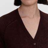 Purple Reem Cashair Henley Top - Joseph
