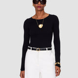 Black Rene Leather Belt - Joseph
