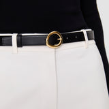Black Rene Leather Belt - Joseph