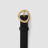 Black Rene Leather Belt - Joseph