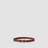 Brown Rene Textured Leather Belt - Joseph