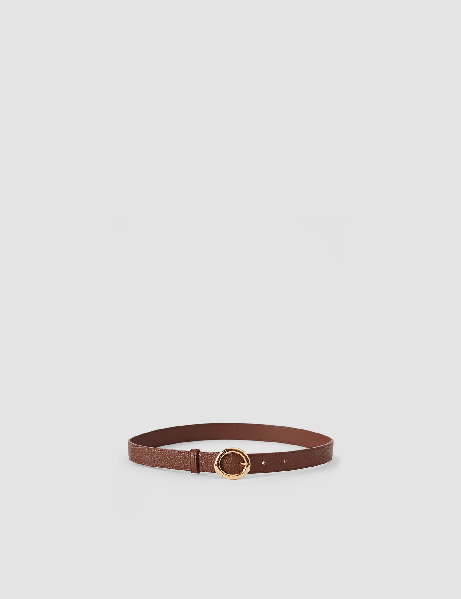 Brown Rene Textured Leather Belt - Joseph