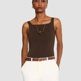 Brown Rene Textured Leather Belt - Joseph