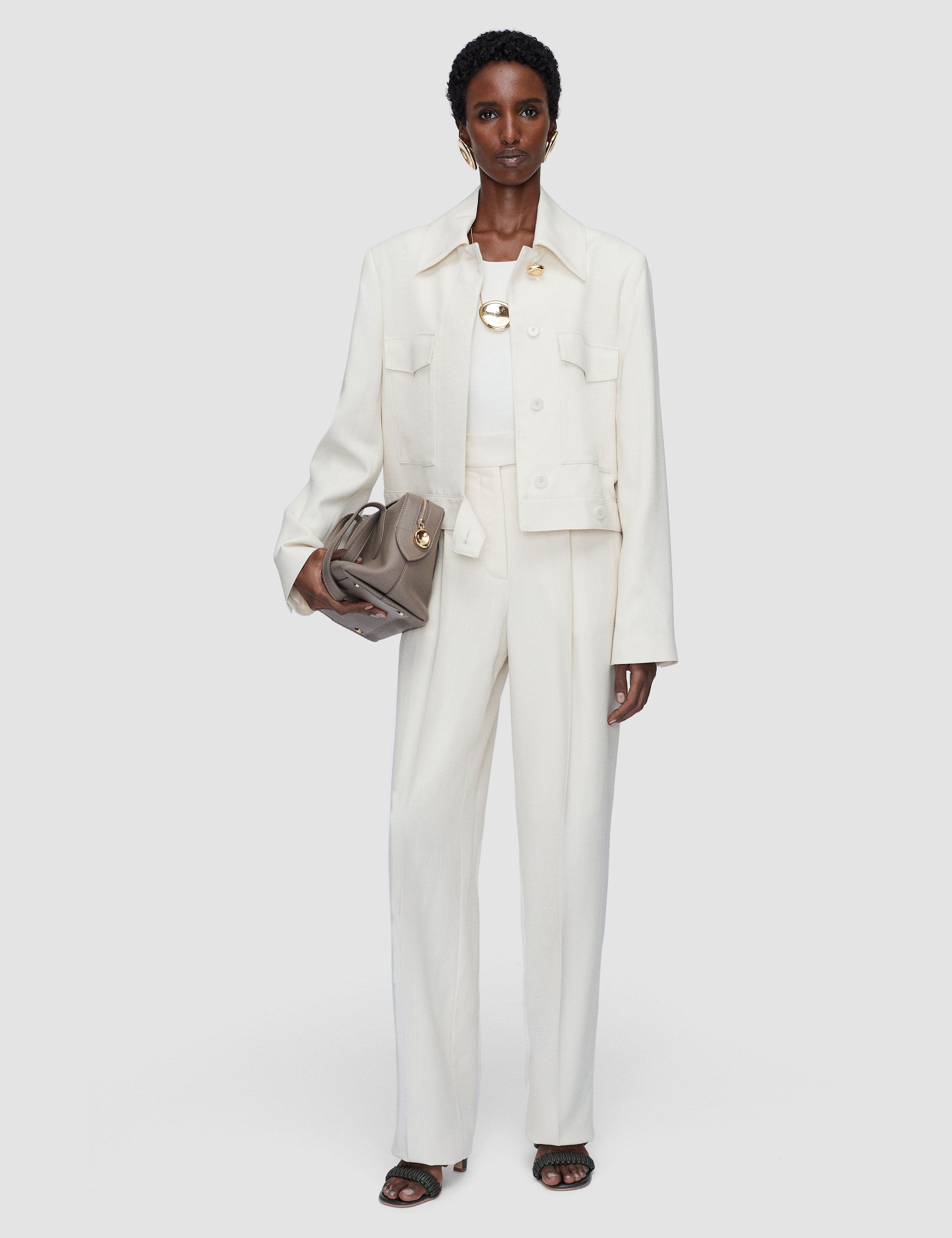 White Renoir Viscose Tailoring Jacket - Joseph