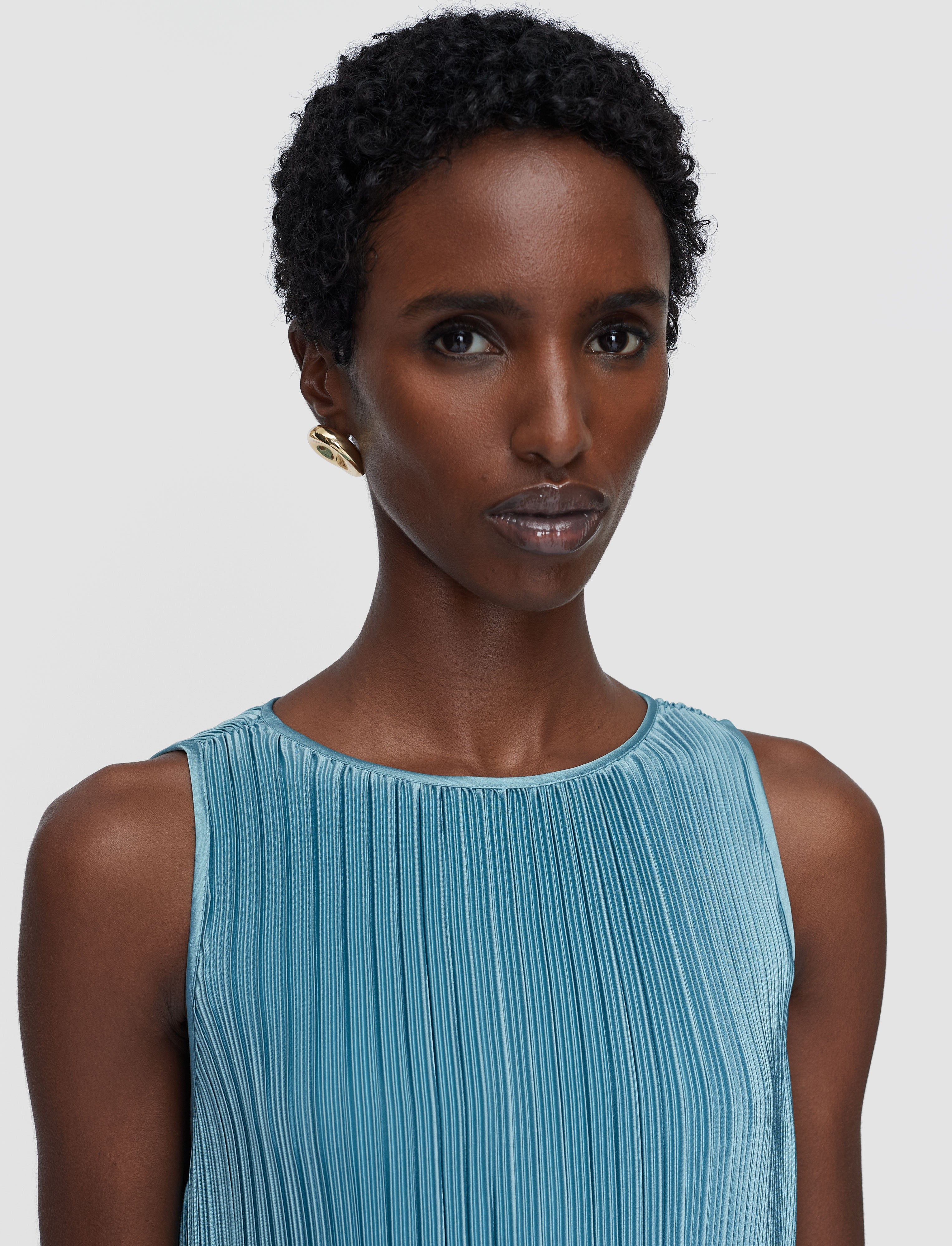 pleated satin sleeveless dress Pleated Satin Sleeveless Dress 3.1 Phillip Lim