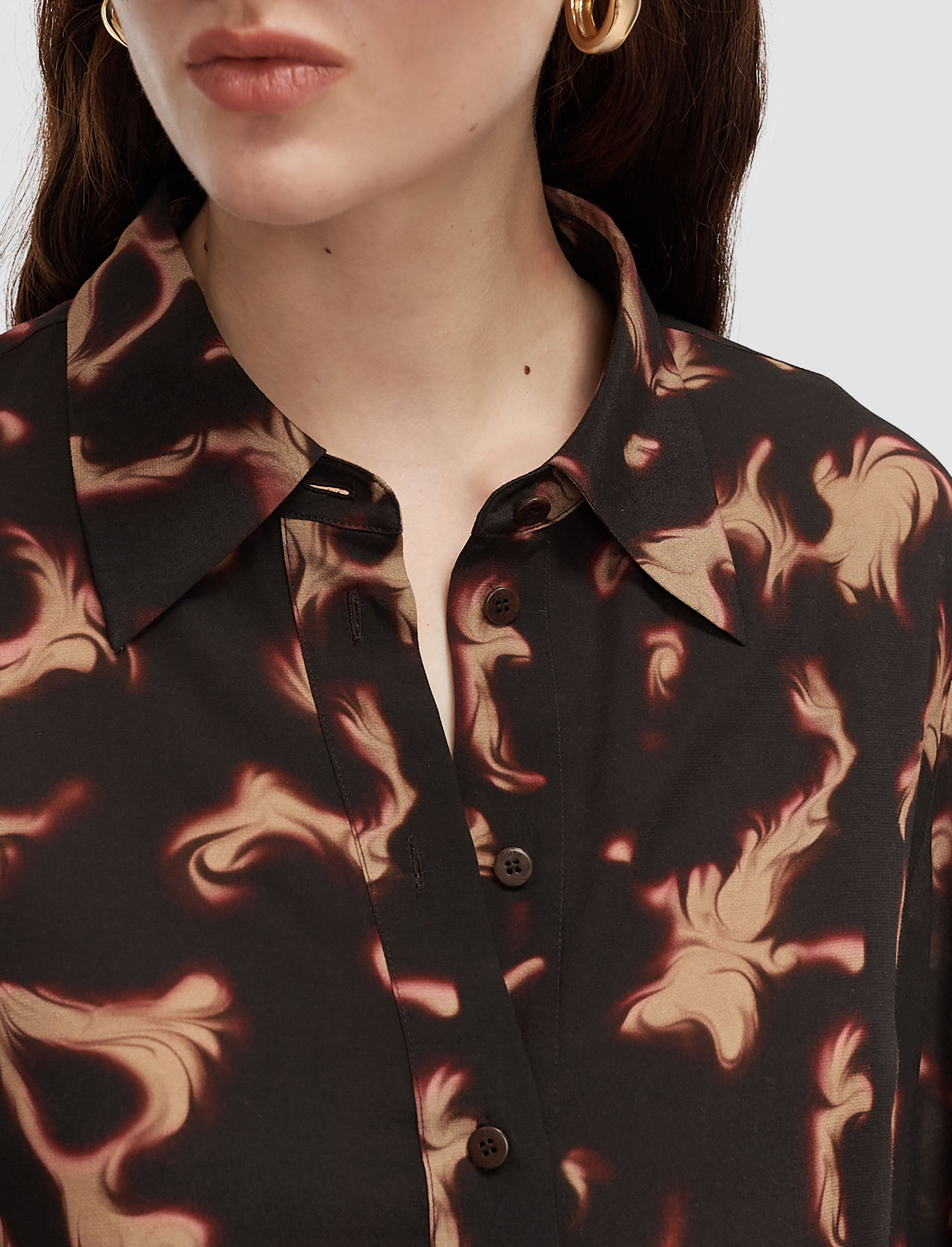 brown-rieu-tortoiseshell-crepe-blouse-JOSEPH