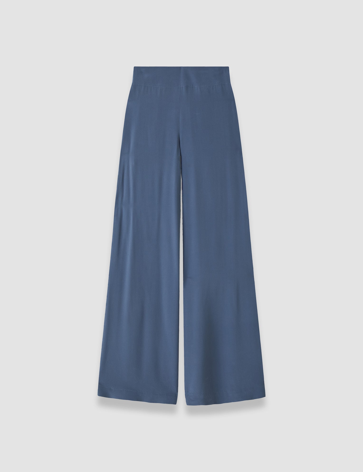 Blue Rihani Crepe de Soie Silk Trousers - Joseph