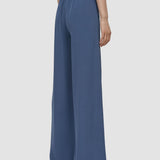 Blue Rihani Crepe de Soie Silk Trousers - Joseph