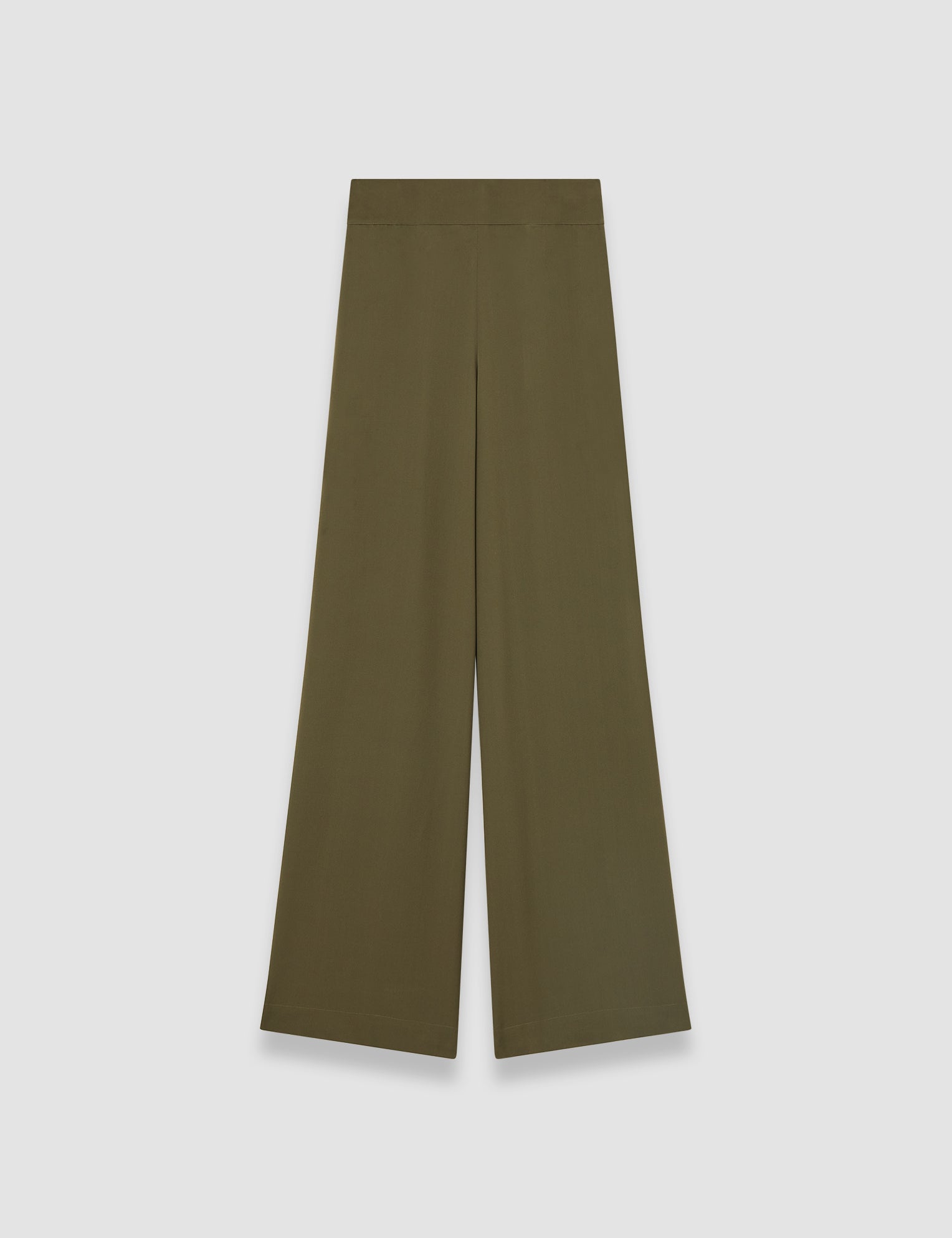 Green Rihani Crepe de Soie Silk Trousers - Joseph