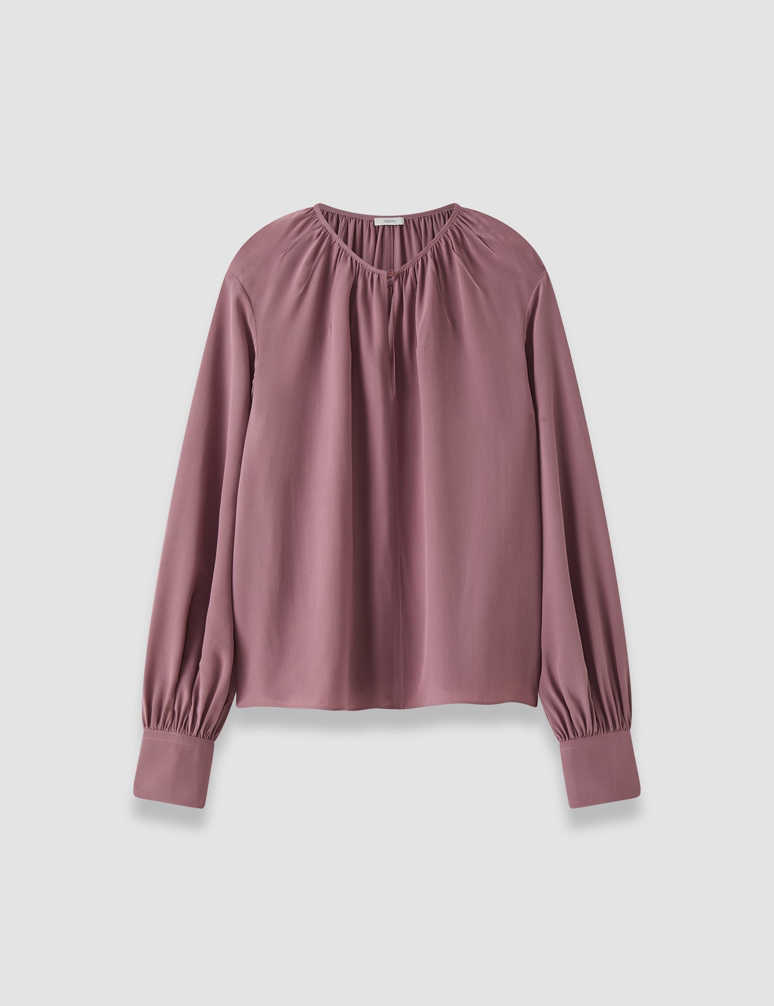 Purple Rina Crepe de Chine Silk Blouse - Joseph