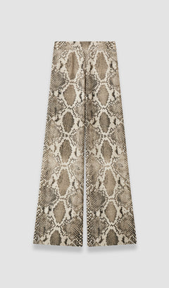 Brown Rita Naia Twill Snake Trousers - Joseph