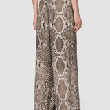 Brown Rita Naia Twill Snake Trousers - Joseph