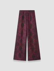 Purple Rita Naia Twill Snake Trousers - Joseph