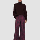 Purple Rita Naia Twill Snake Trousers - Joseph