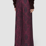 Purple Rita Naia Twill Snake Trousers - Joseph