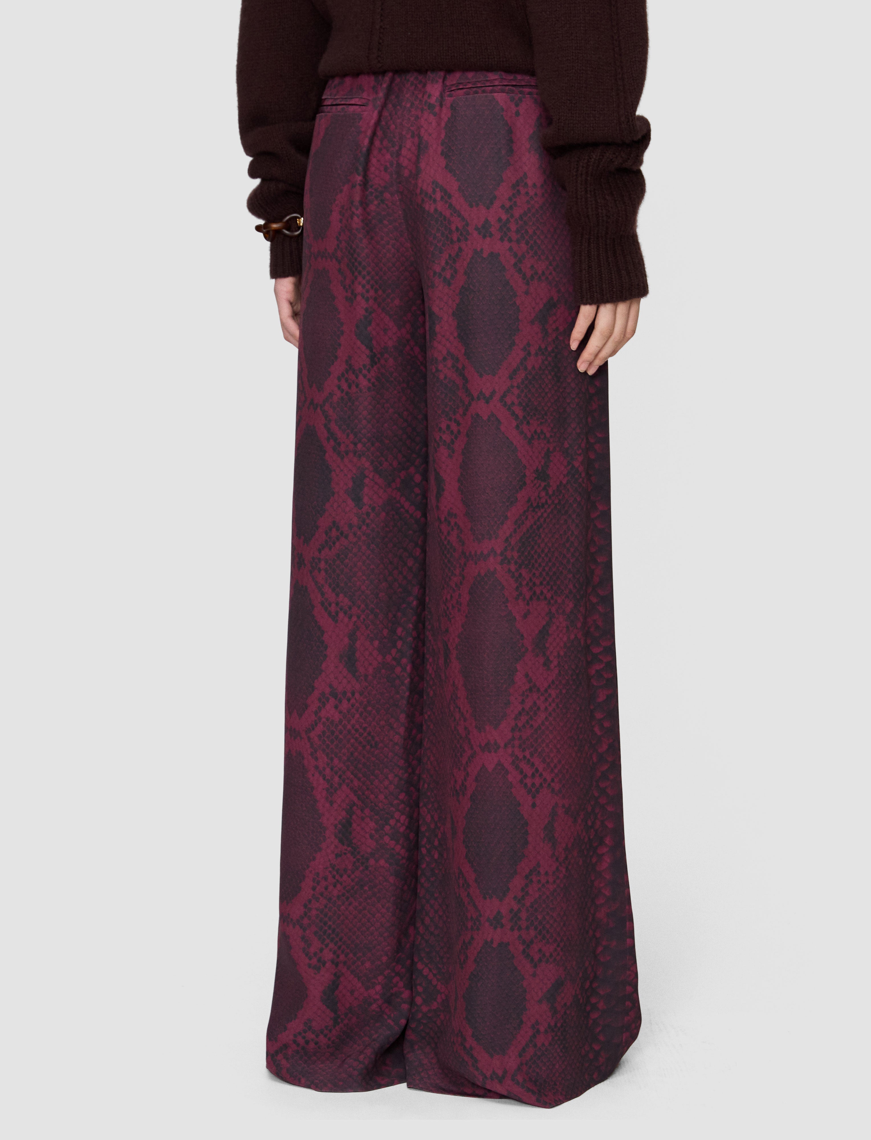 purple-rita-naia-twill-snake-trousers-JOSEPH