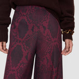 Purple Rita Naia Twill Snake Trousers - Joseph
