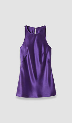 Purple Ritz Double Satin Top - Joseph