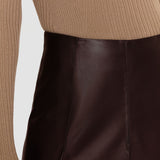 Brown Riya Soft Nappa Skirt - Joseph