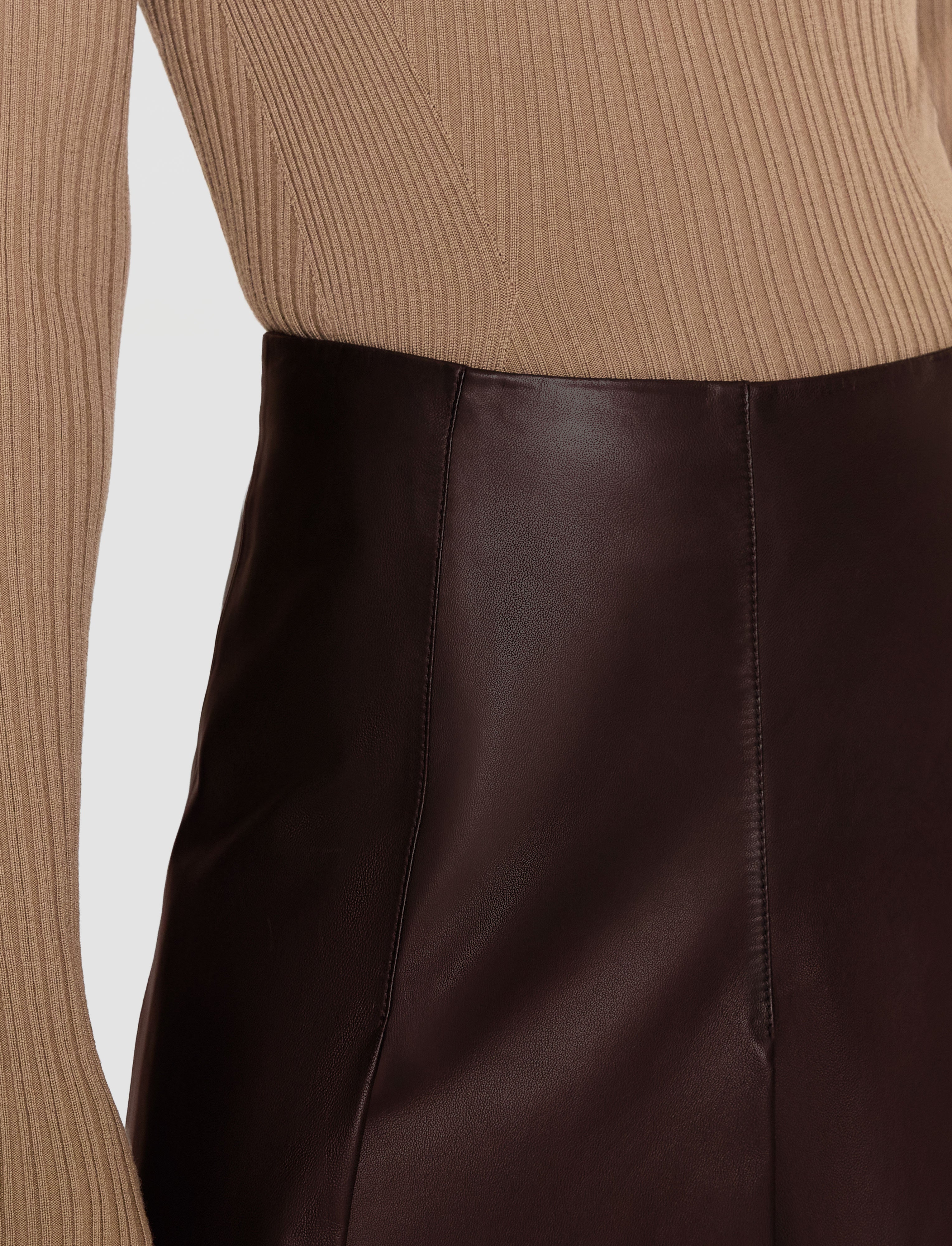 brown-riya-soft-nappa-skirt-JOSEPH