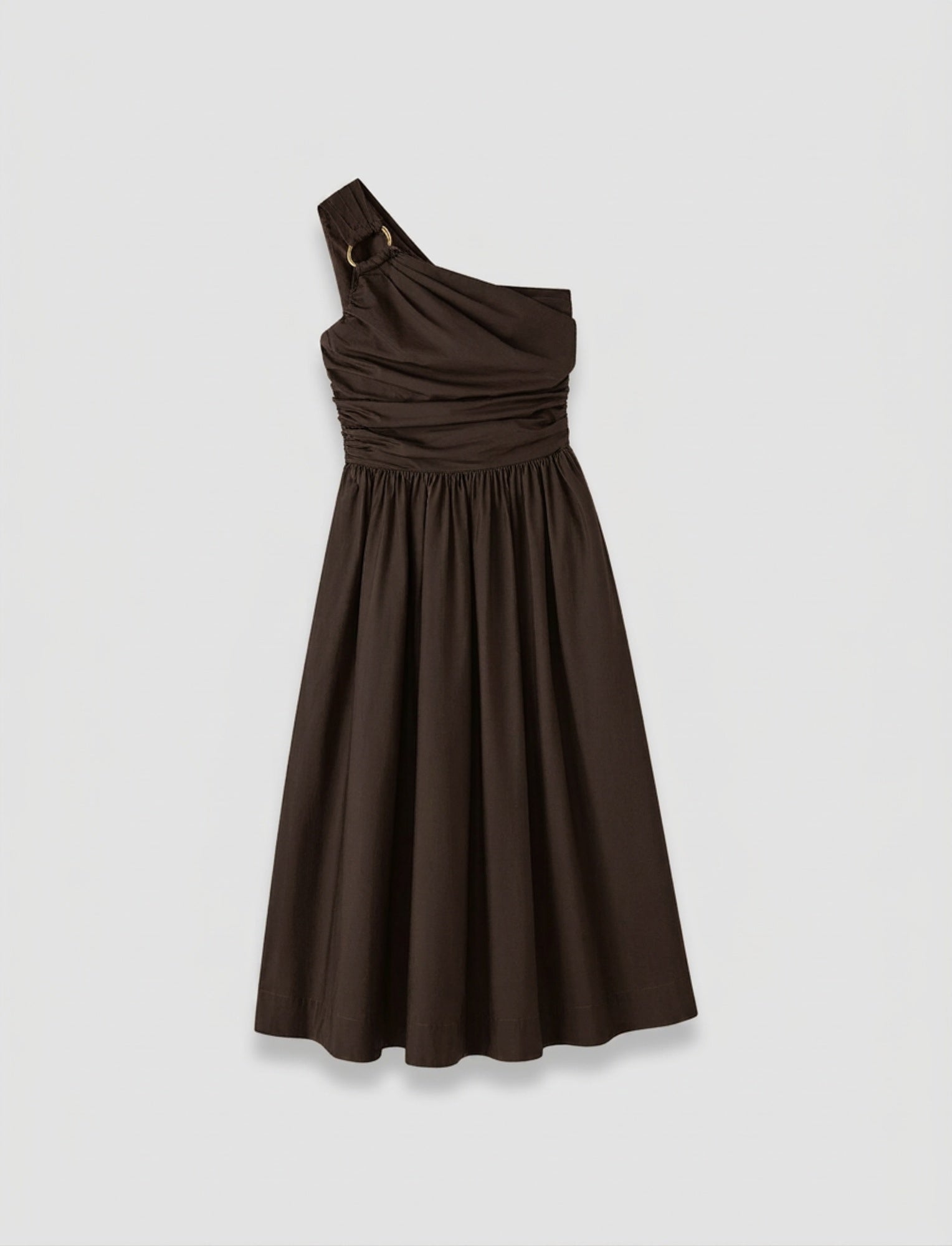 brown-ros-cotton-poplin-dress-JOSEPH