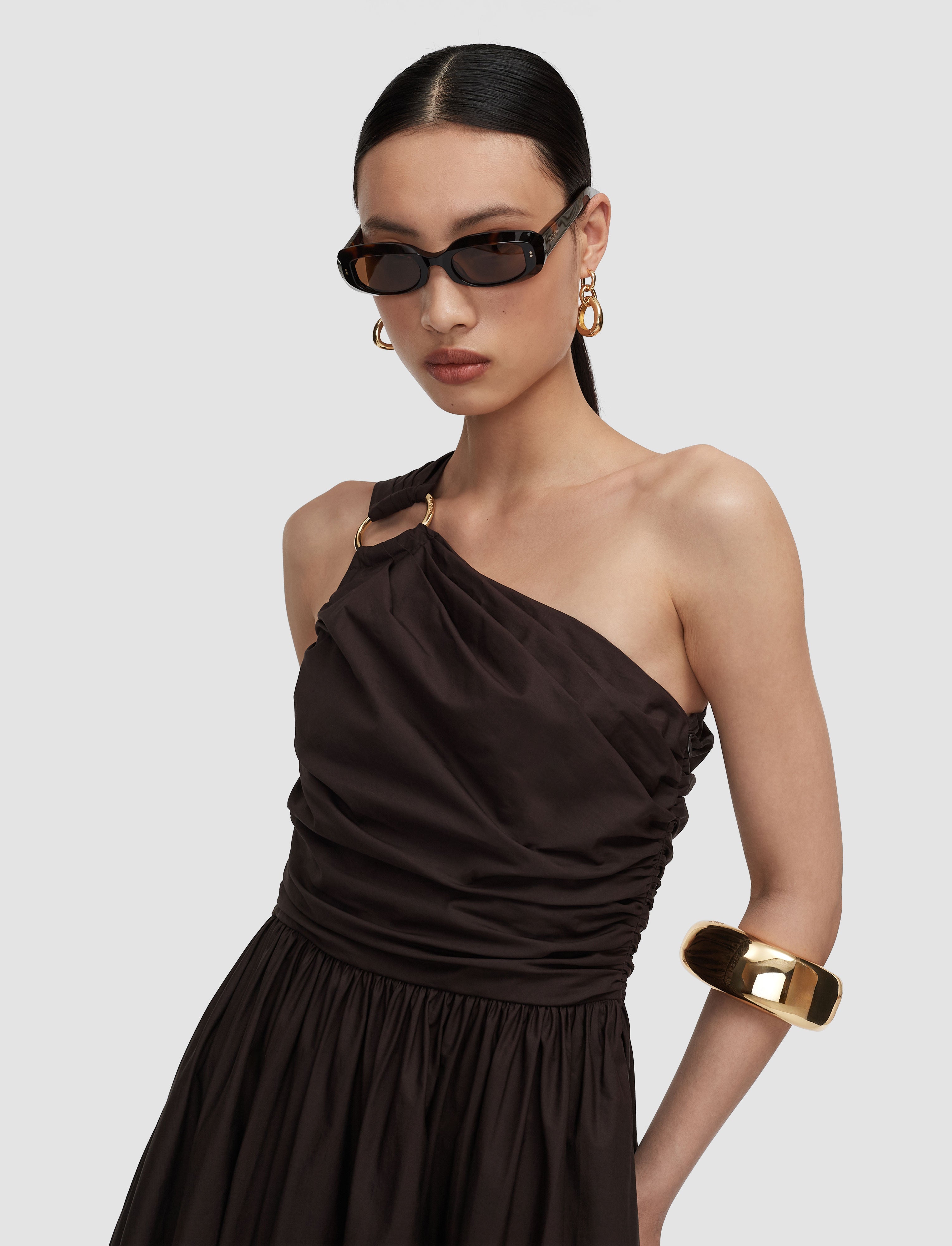 brown-ros-cotton-poplin-dress-JOSEPH