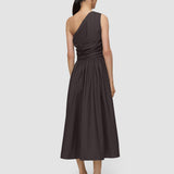 Brown Ros Cotton Poplin Dress - Joseph